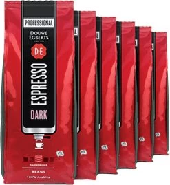 Koffie Douwe Egberts Espresso Bonen Dark Roast 1000gr