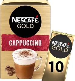 Nescafé Gold Cappuccino Oploskoffie - Ongezoet - 6 Doosjes à 10 Zakjes -Koffie Series Winkel 1110x1200