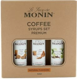Monin Cadeauverpakking Siropen - 3x50ml - Koffiesiropen