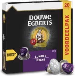 Douwe Egberts Lungo Intens Koffiecups - Intensiteit 8/12 - 10 X 20 Capsules -Koffie Series Winkel 1170x1200