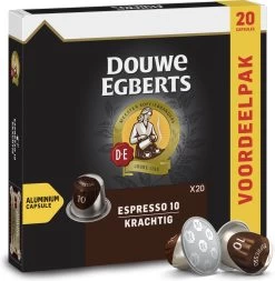 Douwe Egberts Espresso Krachtig Koffiecups - Intensiteit 10/12 - 10 X 20 Capsules -Koffie Series Winkel 1171x1200