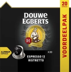 Douwe Egberts Espresso Ristretto (12) - 10 X 20 Koffiecups -Koffie Series Winkel 1189x1200 1