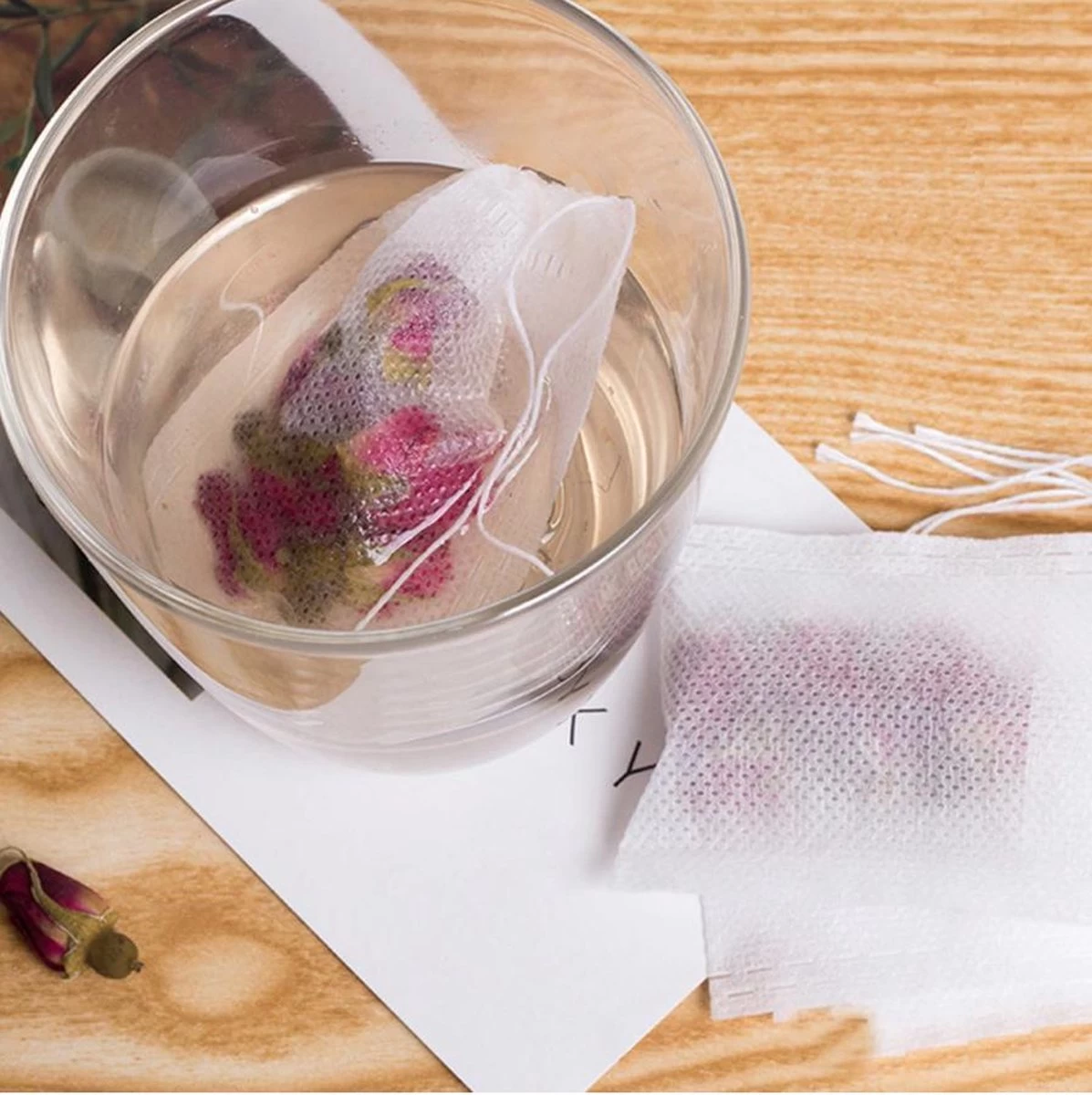 Merkloos Lege Theezakjes | 100 STUKS| 5,5 X 7 Cm Theefilters |Heerlijke Zelfgemaakte Thee | High Tea Party Met Vrienden 8 Merkloos Lege Theezakjes | 100 STUKS| 5,5 X 7 Cm Theefilters |Heerlijke Zelfgemaakte Thee | High Tea Party Met Vrienden - Afbeelding 6