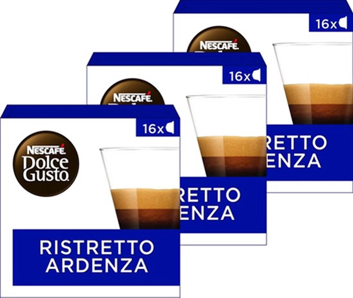 Nescafé Dolce Gusto Espresso Ristretto Ardenza Capsules - 48 Koffiecups 3 Nescafé Dolce Gusto Espresso Ristretto Ardenza Capsules - 48 Koffiecups