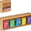 Relaxdays Theedoos 5 Vaks - Theekist - Theezakjeshouder - Bamboe - Voor Ca. 10 Theezakjes -Koffie Series Winkel 1200x1041 1