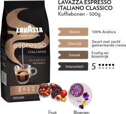 Lavazza Espresso Italiano Classico Koffiebonen - 500 Gram X4 -Koffie Series Winkel 1200x1082 1