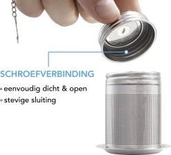 PrimeAmbition - 2 Stuks Theezeef En Theetip Voor Losse Thee - Extra Fijne Filter - Thee Ei Set Met Schoteltje Voor Theezakjes -Koffie Series Winkel 1200x1090 1