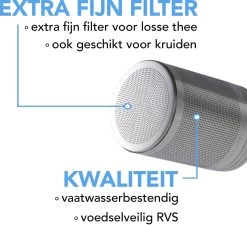 PrimeAmbition - 2 Stuks Theezeef En Theetip Voor Losse Thee - Extra Fijne Filter - Thee Ei Set Met Schoteltje Voor Theezakjes -Koffie Series Winkel 1200x1092