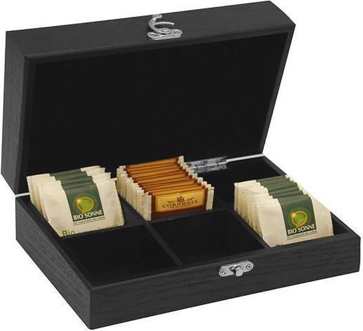 Joe Frex Theebox Beuken - Zwart 3 Joe Frex Theebox Beuken - Zwart