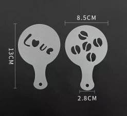 Koffie Figuurtjes Maker - Latte Art - Cacao Vormpjes - 16 Verschillende Houders - Cappuccino - Latte Macchiato - Hartjes Maker -Koffie Series Winkel 1200x1103 1