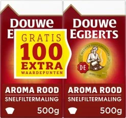 Douwe Egberts Aroma Rood Filterkoffie - Dubbelpak 6 X 1000 Gram -Koffie Series Winkel 1200x1121