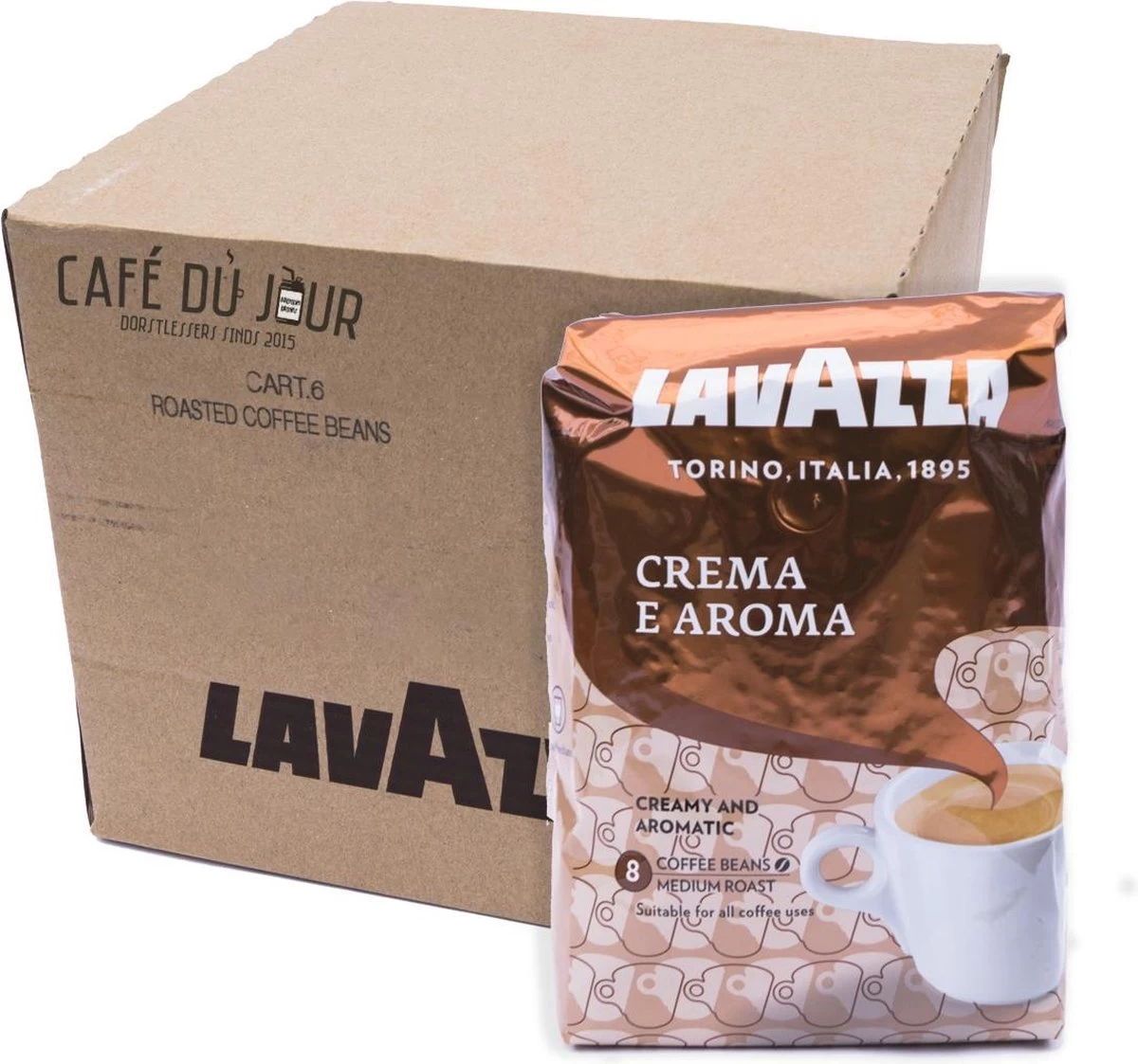 Lavazza Crema E Aroma Koffiebonen - 6 X 1 Kg 3 Lavazza Crema E Aroma Koffiebonen - 6 X 1 Kg