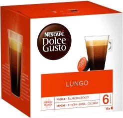 NESCAFÉ Dolce Gusto Lungo Koffiecups 3 Doosjes à 16 Capsules Geschikt Voor 48 Kopjes