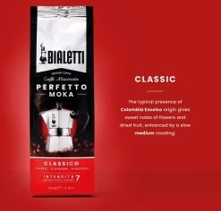 Bialetti Moka Classico Gemalen Koffie - 4 X 250 Gram -Koffie Series Winkel 1200x1147 1