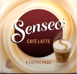 Senseo Café Latte Koffiepads - 2/9 Intensiteit - 4 X 8 Pads -Koffie Series Winkel 1200x1157 2