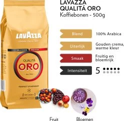 Lavazza Qualita Oro Koffiebonen - 500 Gram X4 -Koffie Series Winkel 1200x1170 2