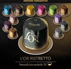 L'OR Espresso Ristretto (11) - 10 X 10 Koffiecups -Koffie Series Winkel 1200x1173 1