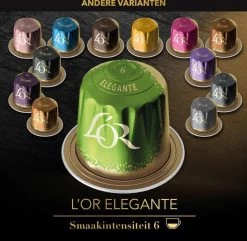 L'OR Lungo Elegante Koffiecups - Intensiteit 6/12 - 10 X 20 Capsules -Koffie Series Winkel 1200x1173 14