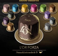 L'OR Espresso Forza Koffiecups - Intensiteit 9/12 - 10 X 10 Capsules 21 L'OR Espresso Forza Koffiecups - Intensiteit 9/12 - 10 X 10 Capsules -Koffie Series Winkel 1200x1173 7