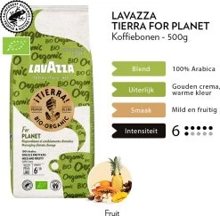 Lavazza Tierra For Planet Biologische Koffiebonen - 500 Gram X4 -Koffie Series Winkel 1200x1179 2