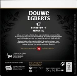 Douwe Egberts Espresso Krachtig Koffiecups - Intensiteit 10/12 - 10 X 20 Capsules -Koffie Series Winkel 1200x1184 4