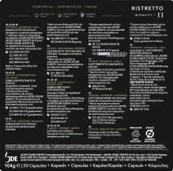 L'OR Espresso Ristretto Koffiecups - Intensiteit 11/12 - 10 X 20 Capsules -Koffie Series Winkel 1200x1186 2