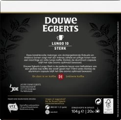 Douwe Egberts Lungo Sterk (10) - 10 X 20 Koffiecups -Koffie Series Winkel 1200x1186 4