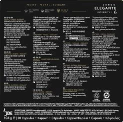 L'OR Lungo Elegante Koffiecups - Intensiteit 6/12 - 10 X 20 Capsules -Koffie Series Winkel 1200x1186 6