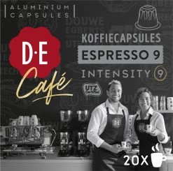 Douwe Egberts D.E Café Espresso Koffiecups - Intensiteit 9/12 - 10 X 20 Capsules -Koffie Series Winkel 1200x1190 1