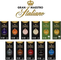Gran Maestro Italiano - Lungo Intenso - Koffiecups - Nespresso Compatibel Capsules - Krachtige Smaak - 6 X 20 Cups -Koffie Series Winkel 1200x1191 1
