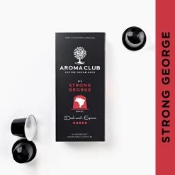 Aroma Club - Nespresso Compatible Capsules (120 St.) - No. 3 Strong George - Intensiteit 5/5 - Espresso - 100% Aluminium Koffiecups -Koffie Series Winkel 1200x1200 16