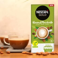 Nescafé Gold Almond Macchiato Oploskoffie - 6 Doosjes à 6 Zakjes -Koffie Series Winkel 1200x1200 304