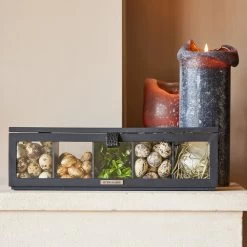 Riviera Maison Theedoos - Urban Loft Tea Box - Zwart -Koffie Series Winkel 1200x1200 350