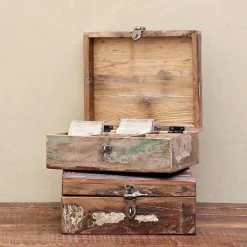 Raw Materials Scrapwood Theedoos – 6 Vakken – Gerecycled Hout -Koffie Series Winkel 1200x1200 361