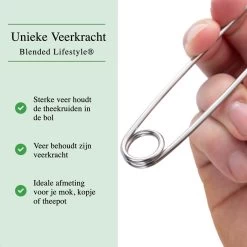 Theezeef Met Handvat Inclusief Lekplaatje - Set Van 2 Stuks - Thee Ei Voor Losse Thee - Theefilter Voor Losse Thee - Thee Infuser -Koffie Series Winkel 1200x1200 371