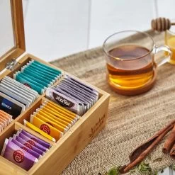 Bambuswald© Houten Theedoos Met 6 Vakken Gemaakt Van 100% Duurzame Bamboe -Koffie Series Winkel 1200x1200 382