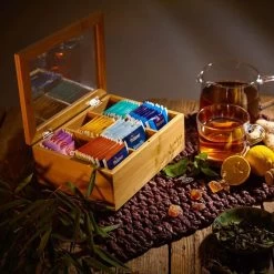 Bambuswald© Houten Theedoos Met 6 Vakken Gemaakt Van 100% Duurzame Bamboe -Koffie Series Winkel 1200x1200 389