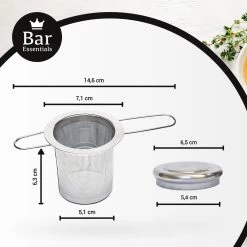 Bar Essentials® Theezeef Met Inklapbare Handgreepjes én Lekplaatje (set Van 2) - Fijnmazig Theefilter Voor Losse Thee - Theezeefjes Voor Losse Thee RVS - Theefilter Voor Losse Thee - Theezeef - Theefilter RVS 9 Bar Essentials® Theezeef Met Inklapbare Handgreepjes én Lekplaatje (set Van 2) - Fijnmazig Theefilter Voor Losse Thee - Theezeefjes Voor Losse Thee RVS - Theefilter Voor Losse Thee - Theezeef - Theefilter RVS -Koffie Series Winkel 1200x1200 390