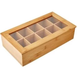 Merkloos FSC® Bamboe Theedoos Met 10 Vakken - Theekist Bamboe Hout - Met Deksel En Venster - Thee Doos - Thea Box - Afm. 36 X 20 X 9 Cm 5 Merkloos FSC® Bamboe Theedoos Met 10 Vakken - Theekist Bamboe Hout - Met Deksel En Venster - Thee Doos - Thea Box - Afm. 36 X 20 X 9 Cm -Koffie Series Winkel 1200x1200 419
