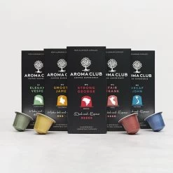 Aroma Club - Nespresso Compatible Capsules (120 St.) - No. 2 Smooth James - Intensiteit 3/5 - Espresso & Lungo - 100% Aluminium Koffiecups 14 Aroma Club - Nespresso Compatible Capsules (120 St.) - No. 2 Smooth James - Intensiteit 3/5 - Espresso & Lungo - 100% Aluminium Koffiecups -Koffie Series Winkel 1200x1200 42