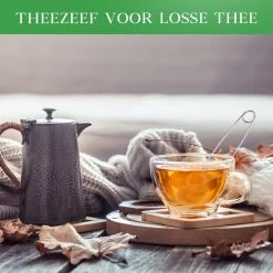 Theezeef Met Handvat Inclusief Lekplaatje - Set Van 3 Stuks - Thee Ei Voor Losse Thee - Theefilter Voor Losse Thee - Thee Infuser -Koffie Series Winkel 1200x1200 437