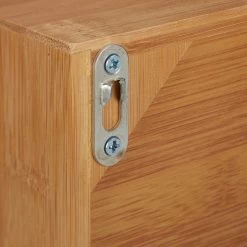 Relaxdays Theedoos 5 Vaks - Theekist - Theezakjeshouder - Bamboe - Voor Ca. 10 Theezakjes -Koffie Series Winkel 1200x1200 447