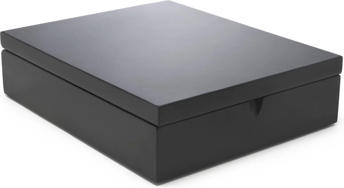 Bredemeijer Theedoos 9 Vaks Gesloten Bamboe Zwart 4 Bredemeijer Theedoos 9 Vaks Gesloten Bamboe Zwart - Afbeelding 2