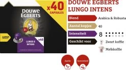 Douwe Egberts Lungo Intens (8) - 5 X 40 Koffiecups -Koffie Series Winkel 1200x672 1