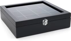 Bredemeijer - Theedoos 12-vaks Venster Bamboe Zwart -Koffie Series Winkel 1200x696 1