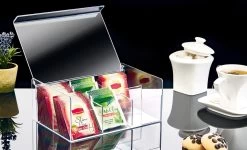 Box Up Theedoos - 6 Vakken - Ruimte Voor 60 Theezakjes - BPA Vrij - Transparant -Koffie Series Winkel 1200x730