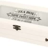 Excellent Houseware Houten Theedoos/theekist Met 3 Vakken - 24 X 9 X 9 Cm - Wit - Theedozen -Koffie Series Winkel 1200x738