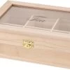 Merkloos Houten Theedoos 6-vaks 21 Cm - Theedozen/theekisten Van Hout 21 Cm -Koffie Series Winkel 1200x783 2