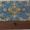 Merkloos Perzische Theedoos Gelayol - Perzisch Patroon - Houtwerk - Persis Treasures