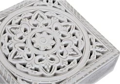 MDF Houten Theedoos/theekist Mandala Wit 9 Vakken 23 X 23 X 7 Cm - Theezakjes Bewaardozen -Koffie Series Winkel 1200x834